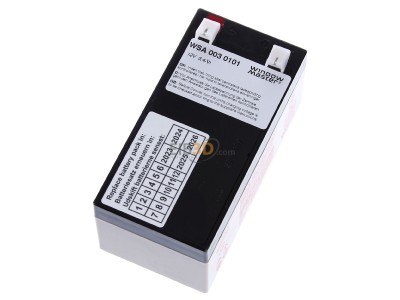 Ansicht oben links WindowMaster WSA 003 0101 Akku fr WSC 204 12V 3,4Ah 