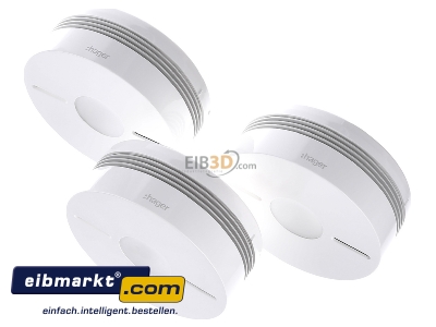 View up front Hager TG553A Optic fire detector

