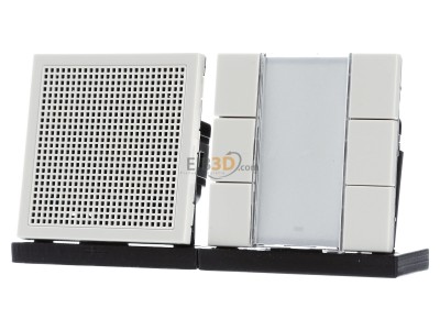Frontansicht Jung SI AI LS 6 W Audio-Innenstation m.Beschriftungsfeld 