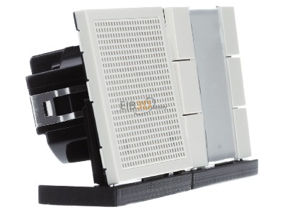 Ansicht links Jung SI AI LS 6 W Audio-Innenstation m.Beschriftungsfeld 