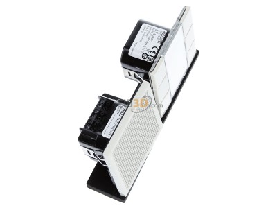 Ansicht oben links Jung SI AI LS 6 W Audio-Innenstation m.Beschriftungsfeld 