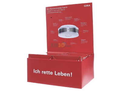 Front view Gira 241400 Multi condition fire detector 
