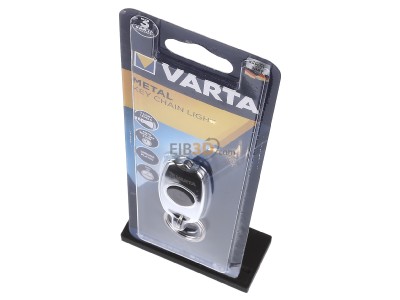 View up front Varta LEDMETALKEYCHAINBLI1 Pocket torch 50mm 
