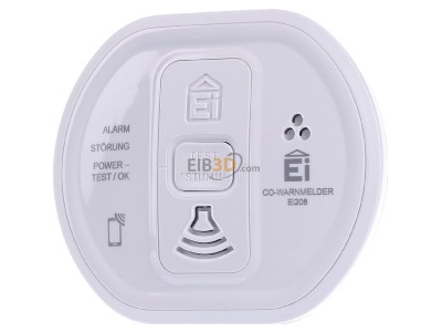 Front view Ei Ei208iW-3XD Carbon monoxide detector 
