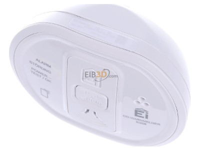 View up front Ei Ei208iW-3XD Carbon monoxide detector 
