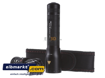 Front view Zweibrder 9408-R Pocket torch 158mm rechargeable black
