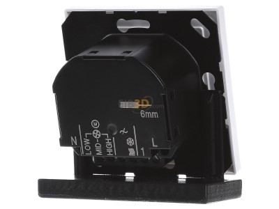 Ansicht hinten Jung TRD LS 923028 WW Raumtemperaturregler Fan-Coil, 2-Rohr 