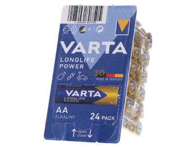 Frontansicht Varta 4906 Box 24 Batterie Longl.Power AA Mignon, LR6, Al-Mn 