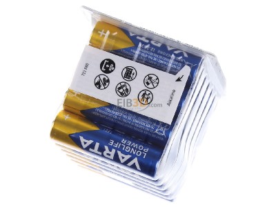 Ansicht oben hinten Varta 4906 Box 24 Batterie Longl.Power AA Mignon, LR6, Al-Mn 