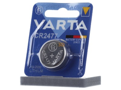 Frontansicht Varta CR 2477 Bli.1 Batterie Electronics 3,0V/850mAh/Lithium 