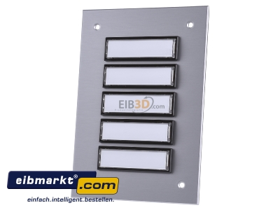 Front view Grothe ETA 805 EV1 Doorbell panel 5-button - 

