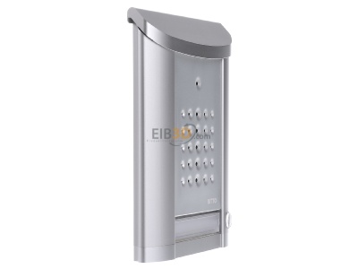 View on the left Ritto 1840120 Door loudspeaker 1-button Silver 
