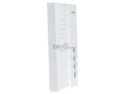 View on the left Ritto 1713270 Intercom system phone white 
