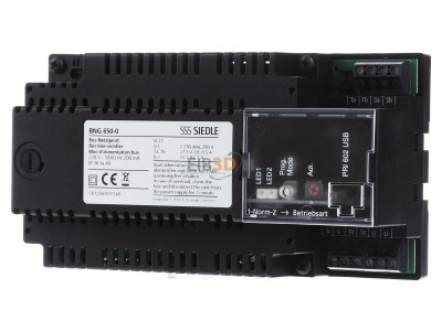 Front view Siedle BNG 650-0 DE Power supply for intercom 230V / 12V 
