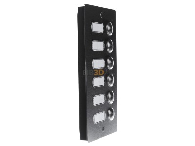 View on the left Grothe ETA 506 V2A AP Doorbell surface mounted with name plate 
