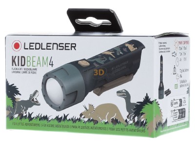 Front view Ledlenser Kidbeam4 gr�n Flashlight 120mm green 
