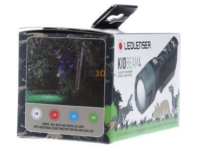 View on the left Ledlenser Kidbeam4 gr�n Flashlight 120mm green 
