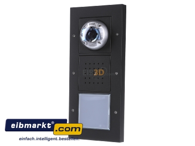 Front view Gira 126967 Door loudspeaker 1-button Anthracite
