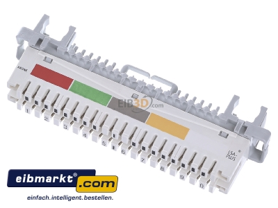 View up front TE Connec.AMP/ADC(EU) 6089 1 121-01 Separating strip LSA Profile connection
