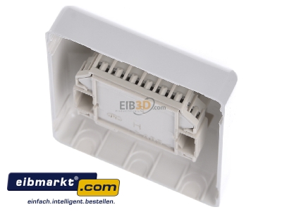 Top rear view Rutenbeck UAE 8(8) Ap rw RJ45 8(8) Data outlet Cat.3 white
