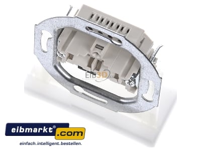 View up front Rutenbeck IAE/UAE 2x8(4)TRSUp0 RJ45 2x8(4) Data outlet Cat.3 white 
