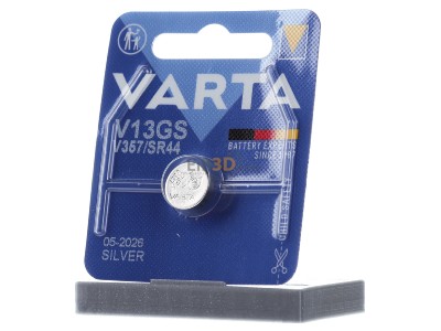 Frontansicht Varta V 13 GS Bli.1 Batterie Electronics 1,55V/155mAh/Silber 