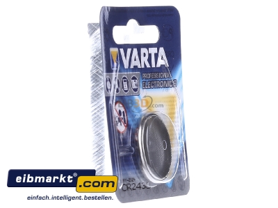 View on the left Varta Cons.Varta CR 2430 Bli.1 Coin cell battery lithium 280mAh 3V
