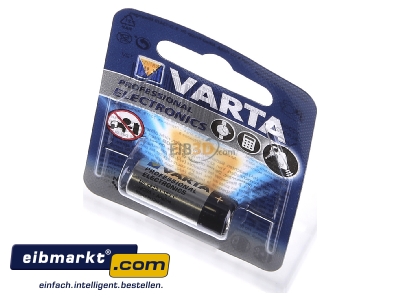 Ansicht oben vorne Varta Cons.Varta V 23 GA Bli.1 Electronic-Batterie 12,0/52/Alkali-Man. 