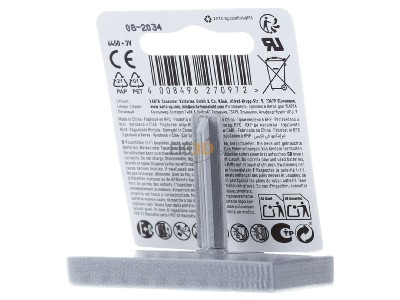 Back view Varta CR 2450 Bli.1 Battery Button cell 560mAh 3V 
