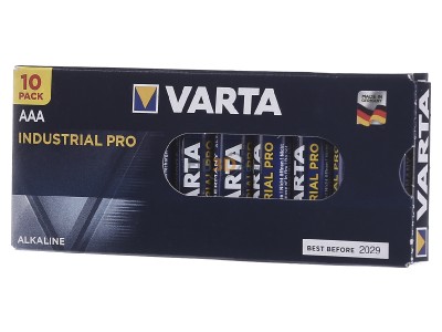 Frontansicht Varta 4003 Ind. Stk.1 Batterie Industrial AAA Micro, R3, Al-Mn 