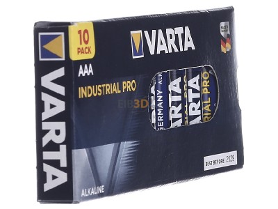 Ansicht links Varta 4003 Ind. Stk.1 Batterie Industrial AAA Micro, R3, Al-Mn 