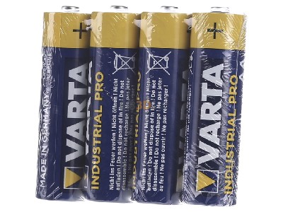 Front view Varta 4006 Ind. Fol.4 Battery Mignon 2960mAh 1,5V 
