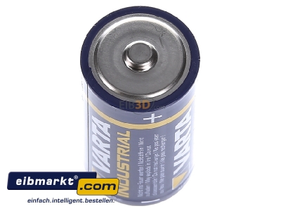 Ansicht oben links Varta Cons.Varta 04014211111 Batterie Alkali Indust. C Baby, R14 4014 Ind. Stk.1