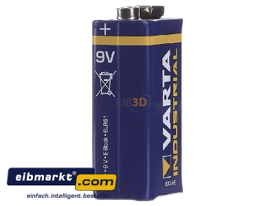 Ansicht links Varta Cons.Varta 4022 Ind. Stk.1 Batterie Alkali Indust. E E-Block, 6LR61 