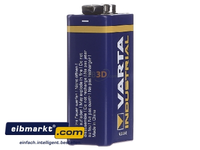 View on the right Varta Cons.Varta 4022 Ind. Stk.1 Battery Block 550mAh 9V
