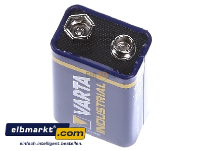 Top rear view Varta Cons.Varta 4022 Ind. Stk.1 Battery Block 550mAh 9V
