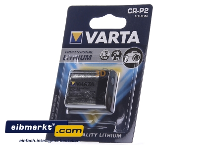 Frontansicht Varta Cons.Varta CR P 2 Bli.1 Professional Photobatterie Lithium 6V,CRP2 
