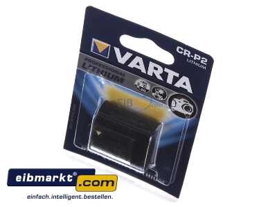 View up front Varta Cons.Varta CR P 2 Bli.1 Battery 1600mAh 6V
