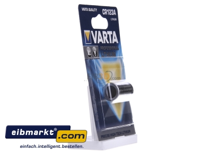 Ansicht links Varta Cons.Varta CR 123 A Bli.1 Professional Photobatterie Lithium 3V,CR123A 