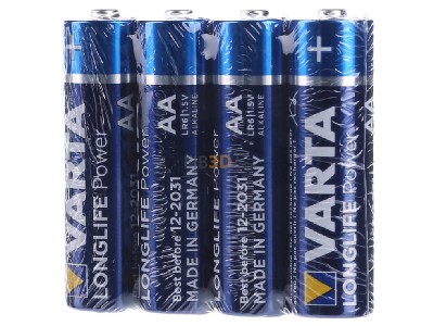 Front view Varta 4906 Fol.4 Battery Mignon 2960mAh 1,5V 
