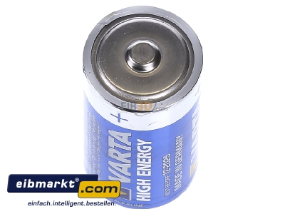 Top rear view Varta Cons.Varta 4914 Stk.1 Battery Baby 7800mAh 1,5V
