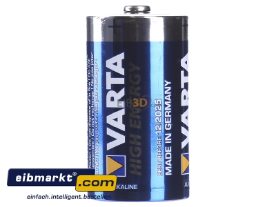 Frontansicht Varta Cons.Varta 4920 Stk.1 High Energy Mono Alk-Man 1,5V 