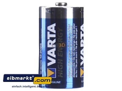 Ansicht links Varta Cons.Varta 4920 Stk.1 High Energy Mono Alk-Man 1,5V 