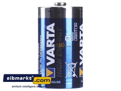 View on the right Varta Cons.Varta 4920 Stk.1 Battery Mono 16500mAh 1,5V 
