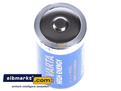 View up front Varta Cons.Varta 4920 Stk.1 Battery Mono 16500mAh 1,5V 
