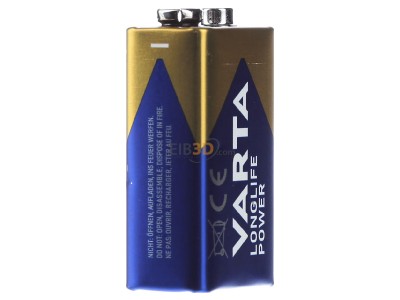 View on the right Varta 4922 Stk.1 Battery Block 580mAh 9V 
