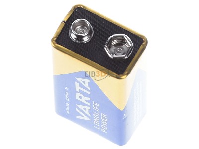 View up front Varta 4922 Stk.1 Battery Block 580mAh 9V 
