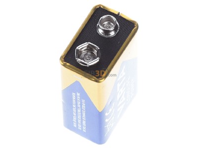 View top right Varta 4922 Stk.1 Battery Block 580mAh 9V 
