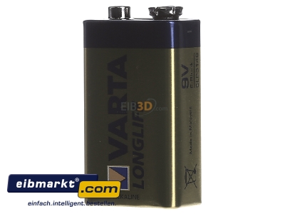 Back view Varta Cons.Varta 4122 Stk.1 Battery Block 550mAh 9V - 
