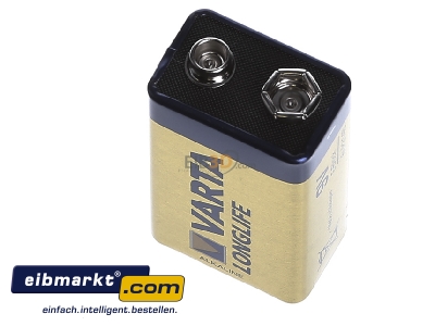 Top rear view Varta Cons.Varta 4122 Stk.1 Battery Block 550mAh 9V - 
